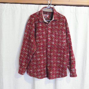 True Grit Men Size Large Button Down Fleece Outdoor Shirt Jacket